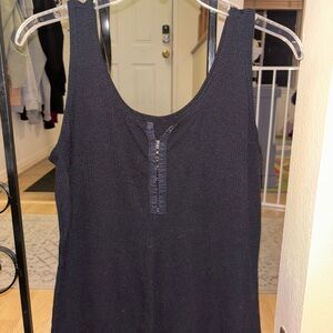 Torrid Black Ribbed Tank Top